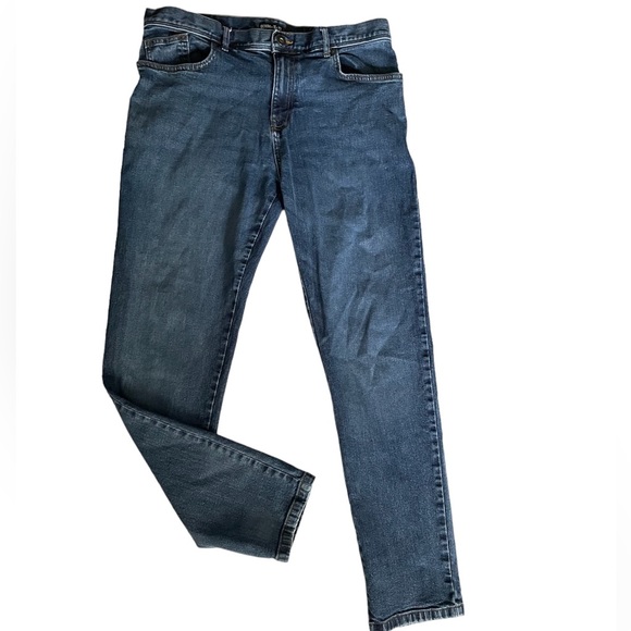 Denim by Tu Tapered Jeans Mens 34 32. Blue Medium Wash Straight Leg - Picture 1 of 8